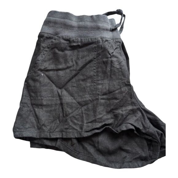 Black linen shorts size L - Picture 2 of 5